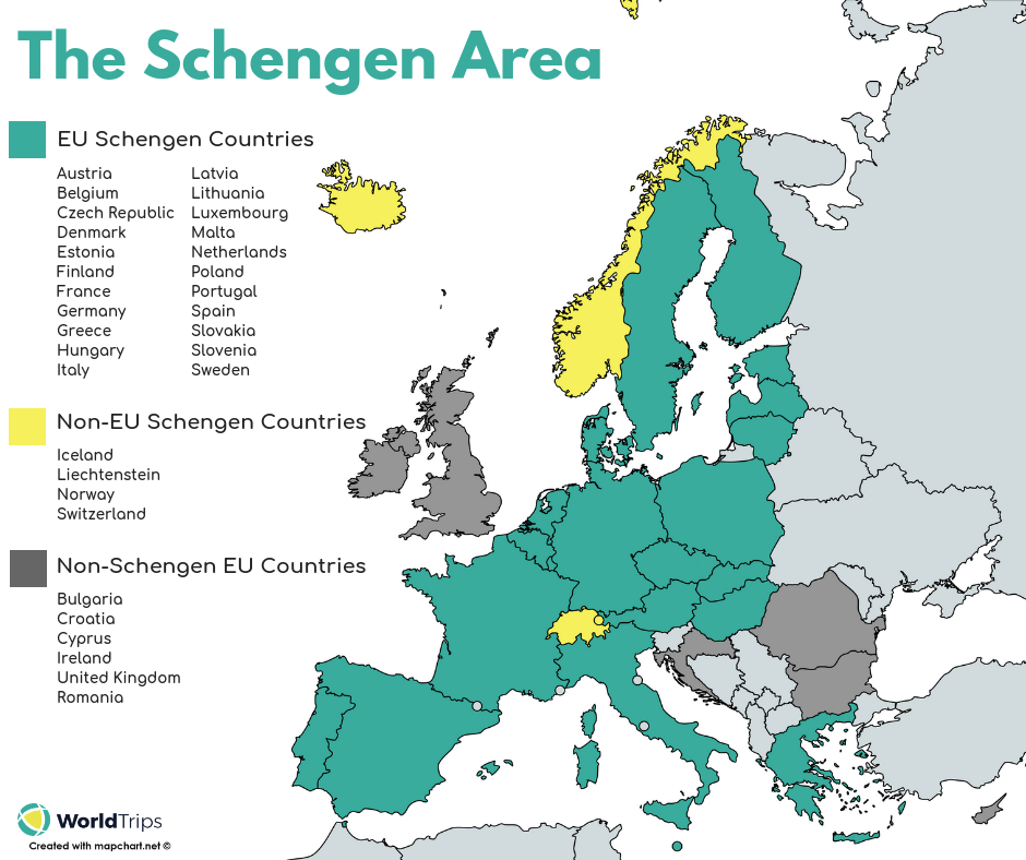 Non schengen countries with schengen visa